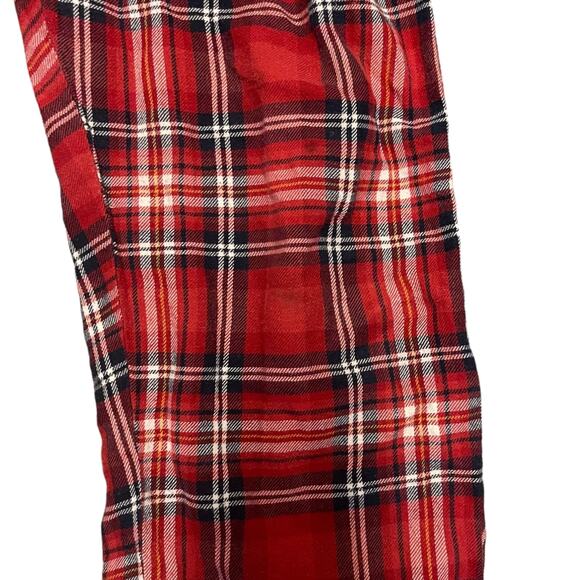 H&M 2 Pairs Red Plaid Lounge Sleep Pants Size Medium - Picture 4 of 4